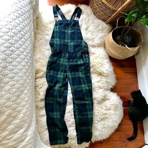 Urban Outfitters Plaid Overalls